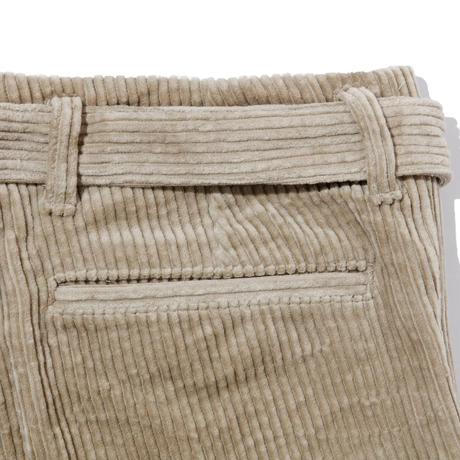 Kuon Chinos<Fanage Corduroy Belted Trousers Beige