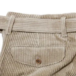 Kuon Chinos<Fanage Corduroy Belted Trousers Beige