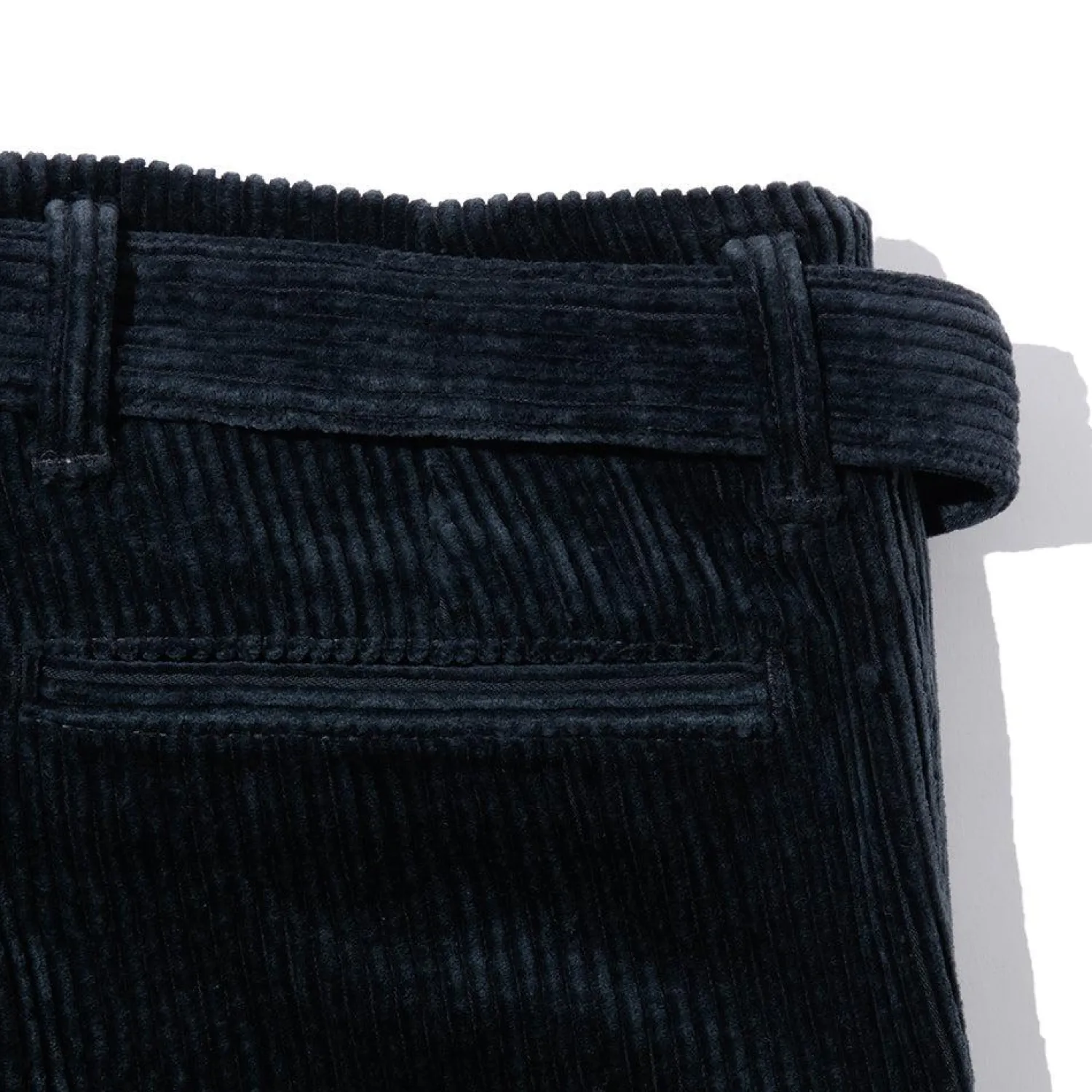 Kuon Chinos<Fanage Corduroy Belted Trousers Marine Black