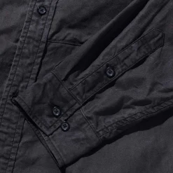 Kuon Shirts<Regular Collar Shirt Sumizome Charcoal Grey