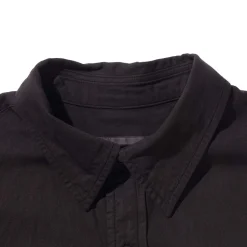 Kuon Shirts<Regular Collar Shirt Dorozome Mud Brown