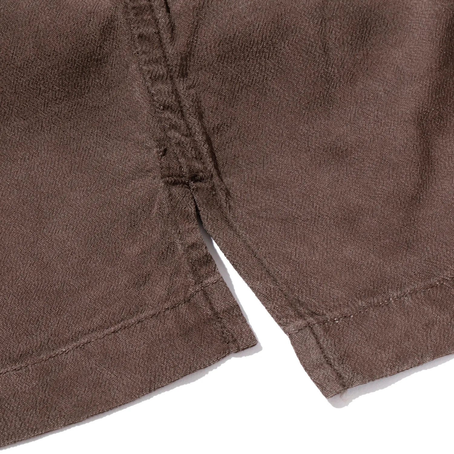 Kuon Shirts<S/S Open Collar Shirt Dorozome