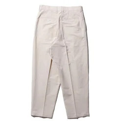 Kuon Pants & Trousers|Chinos<Washi/Cotton Pleated Tapered Trousers Ivory