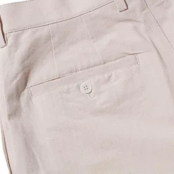Kuon Pants & Trousers|Chinos<Washi/Cotton Pleated Tapered Trousers Ivory