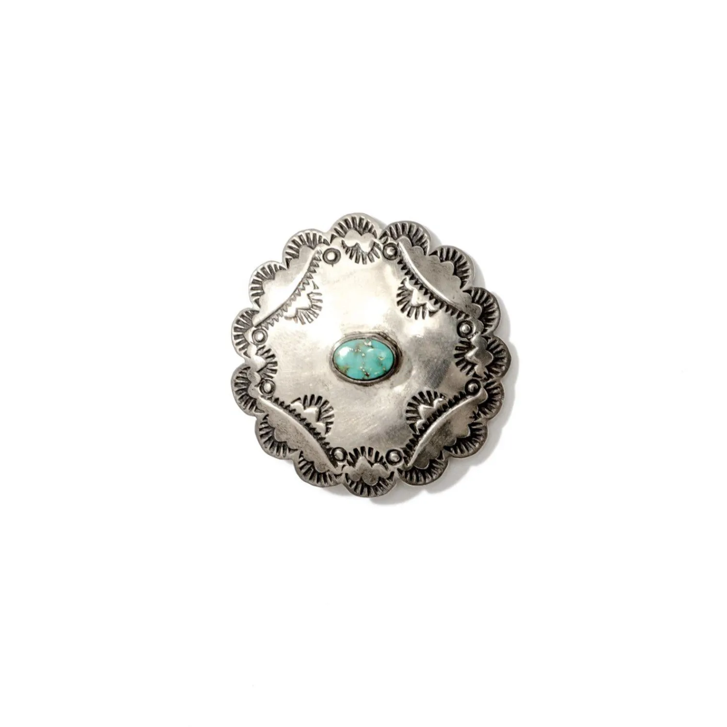 LFC - Lowry Family Collection Lowry Family Collection<LFC Bonny Sandoval Blue Gem Screw Back Brooch