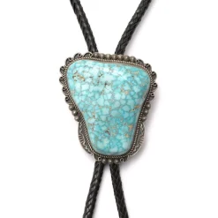LFC - Lowry Family Collection Lowry Family Collection<LFC Emma Lincaln Turquoise Mt. Pendant & Leather Necklace
