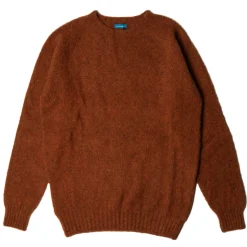 Malloch's x Clutch Cafe Knitwear<Malloch's for Clutch Cafe Kelso Brushed Shetland Rust