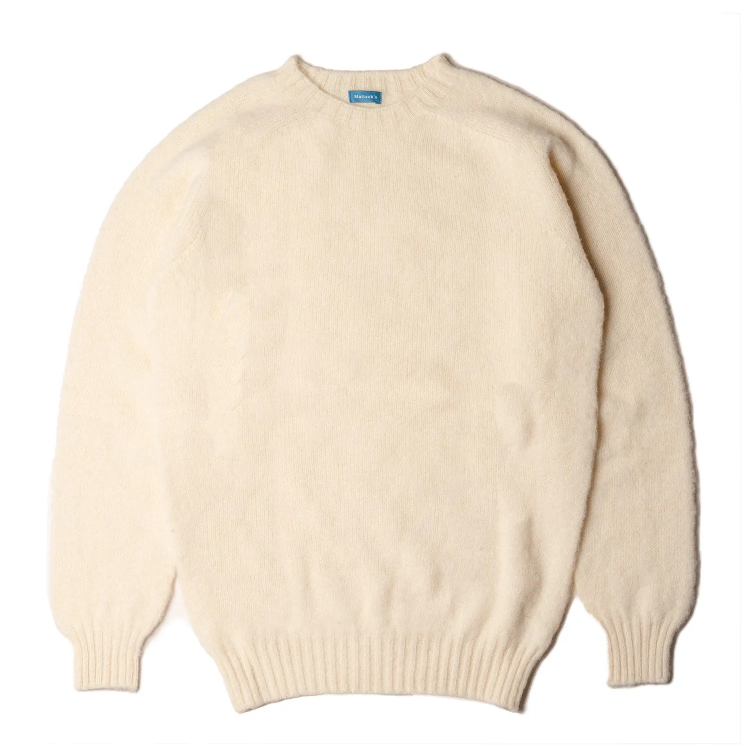 Malloch's x Clutch Cafe Knitwear<Malloch's for Clutch Cafe Kelso Brushed Shetland Cream