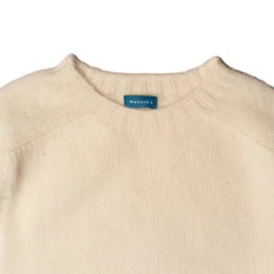 Malloch's x Clutch Cafe Knitwear<Malloch's for Clutch Cafe Kelso Brushed Shetland Cream