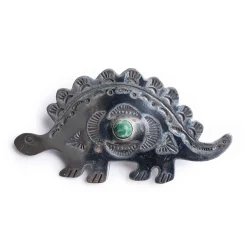 Munqa Munqa Pins<Stegosaurus Turquoise Broach