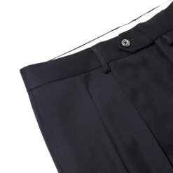 NEAT Pants & Trousers<Back Satin Gabardine Standard Type 1 Navy
