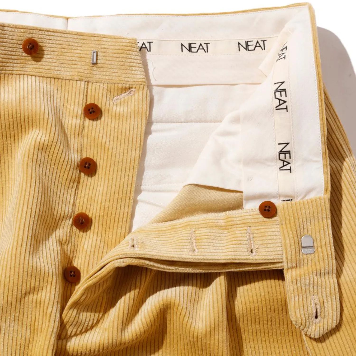 NEAT Pants & Trousers<8W Heavy Corduroy Wide Type 1 Mustard