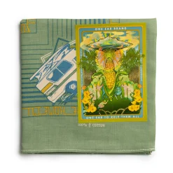 One Ear Brand Bandanas<Home I'll Never Be Sage Green Bandana