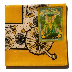 One Ear Brand Bandanas<Sincerity Ginko Gold Bandana