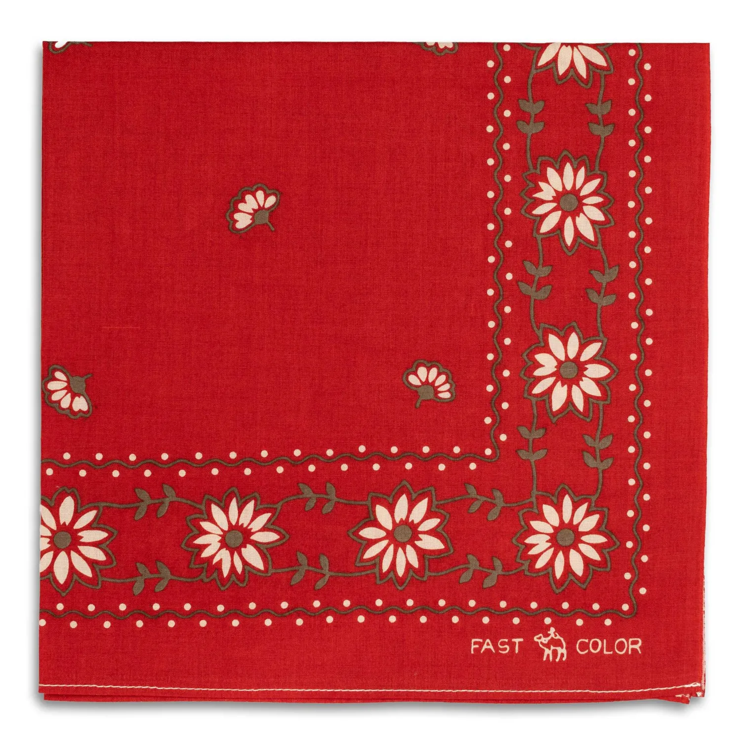 One Ear Brand Bandanas<"The Camel Brand" Edelweiss Bandana