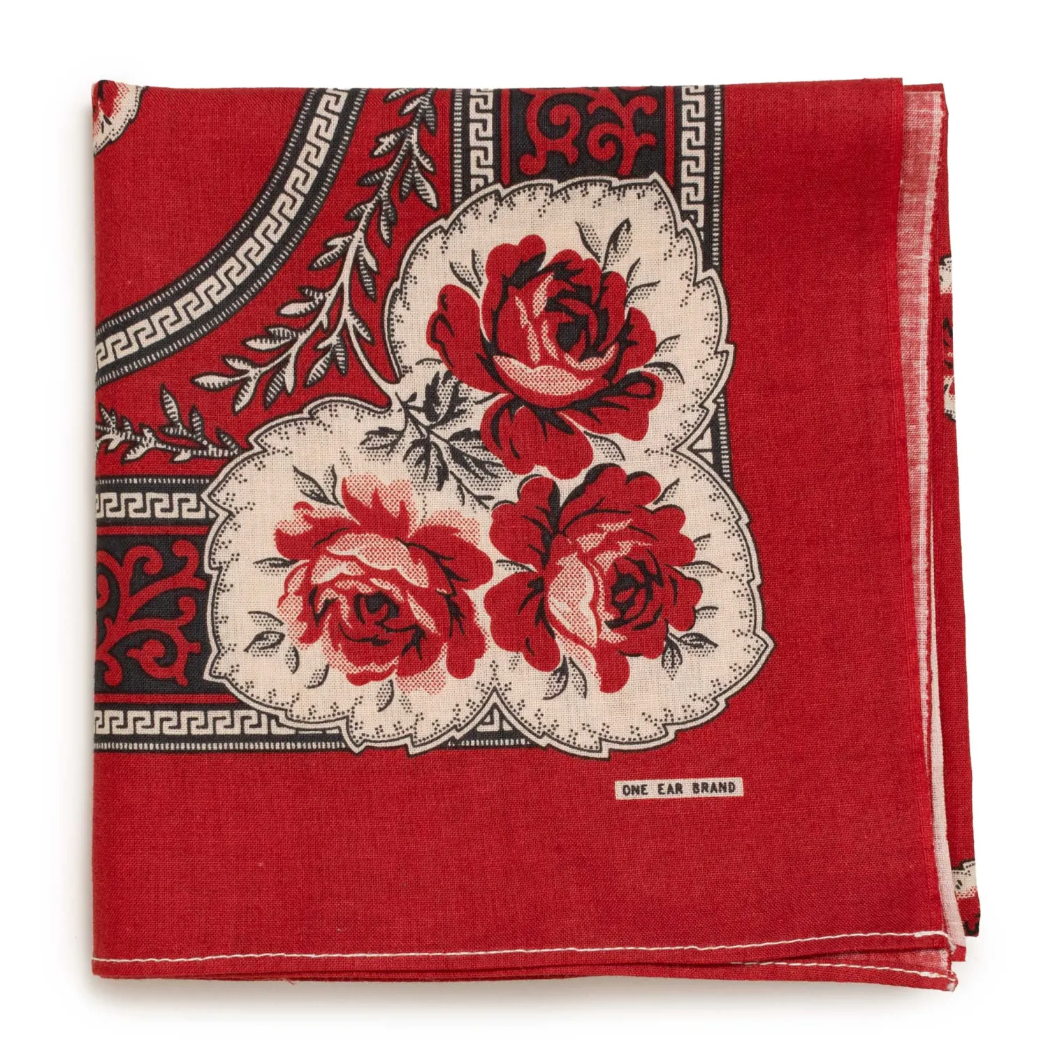 One Ear Brand Bandanas<x Ooe Yofukuten Ecossaise Turkey Red Bandana