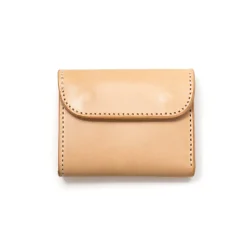 Opus Opus<Japan Mini Tri-Fold Wallet Natural