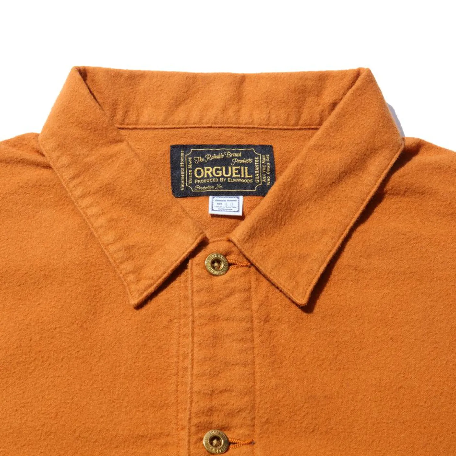 Orgueil Shirts<CPO Jacket Orange