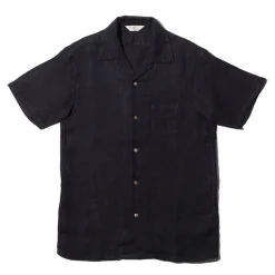 Orgueil Shirts<Open Collar Shirt Black