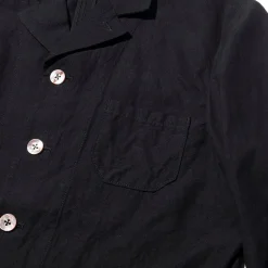 Orgueil Shirts<Open Collar Shirt Black