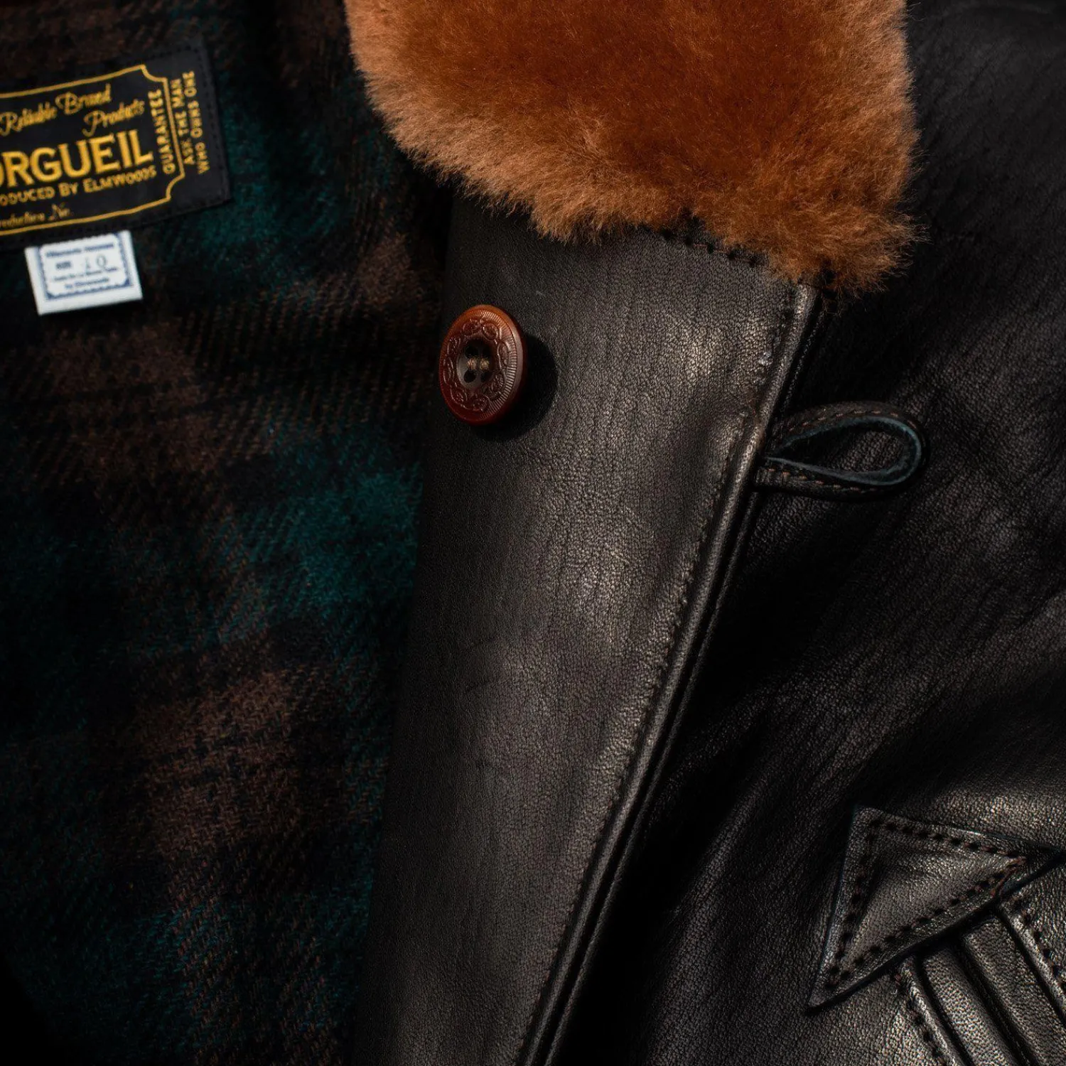 Orgueil Leather Jackets|Jackets And Coats<OR-4010 Aviation Coat