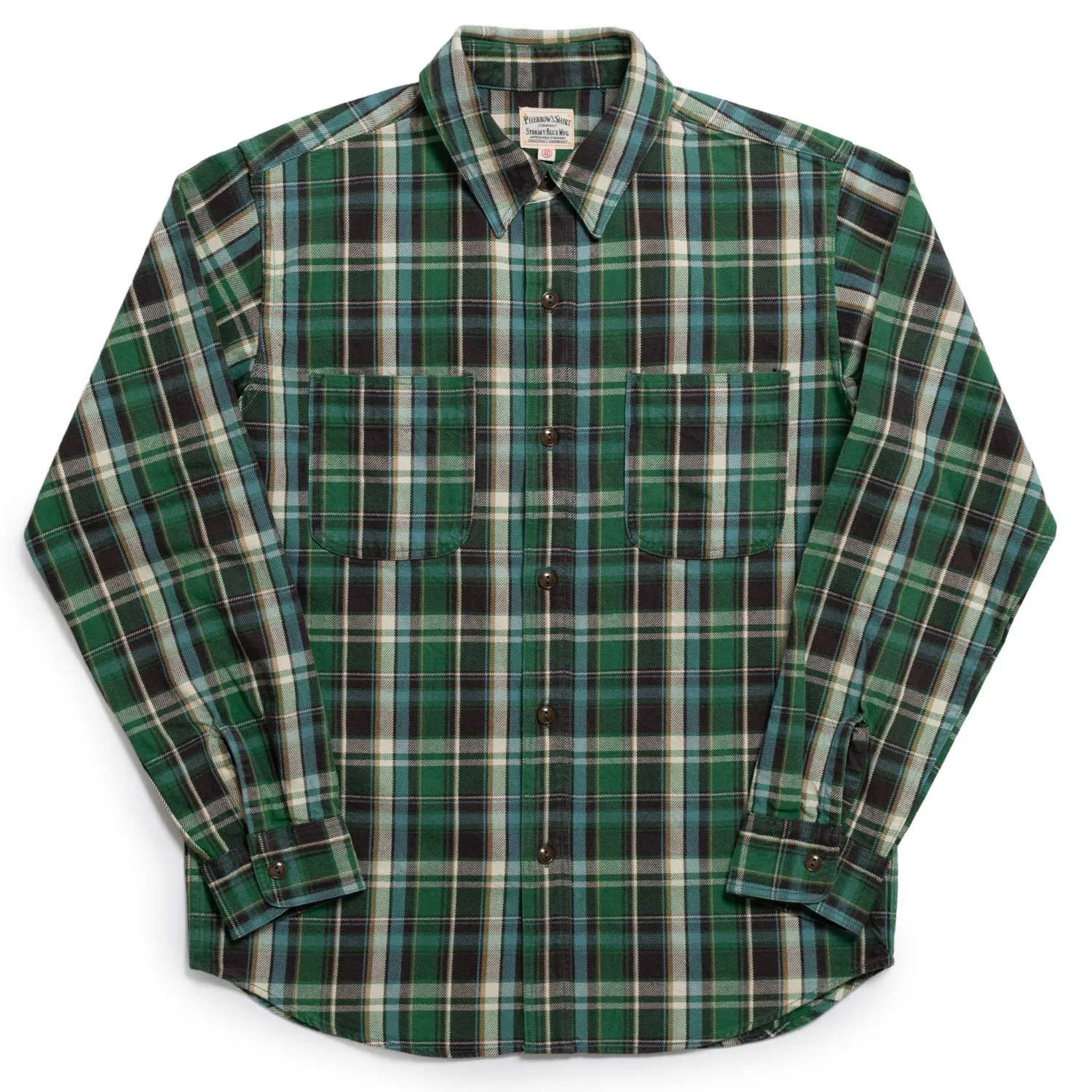 Pherrow's Shirts<Cotton Flannel Shirt Green