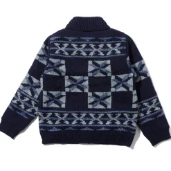Pherrow's Knitwear<Hand Knitted Cardigan Indigo