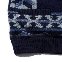 Pherrow's Knitwear<Hand Knitted Cardigan Indigo