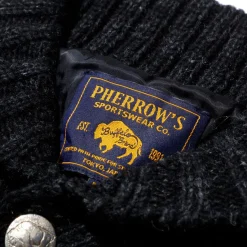 Pherrow's Knitwear<Hand Knitted Cardigan Black