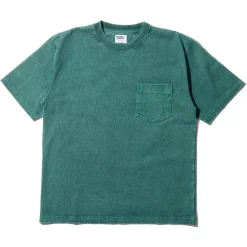 Pherrow's T-shirts & Undershirts<Heavyweight Pocket Tee Faded Green