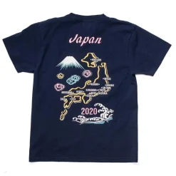 Pherrow's T-shirts & Undershirts<20S-PT9 Japan 2020 T-shirt Navy