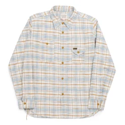 Pherrow's Shirts<24W-750 Check Work Shirt Beige