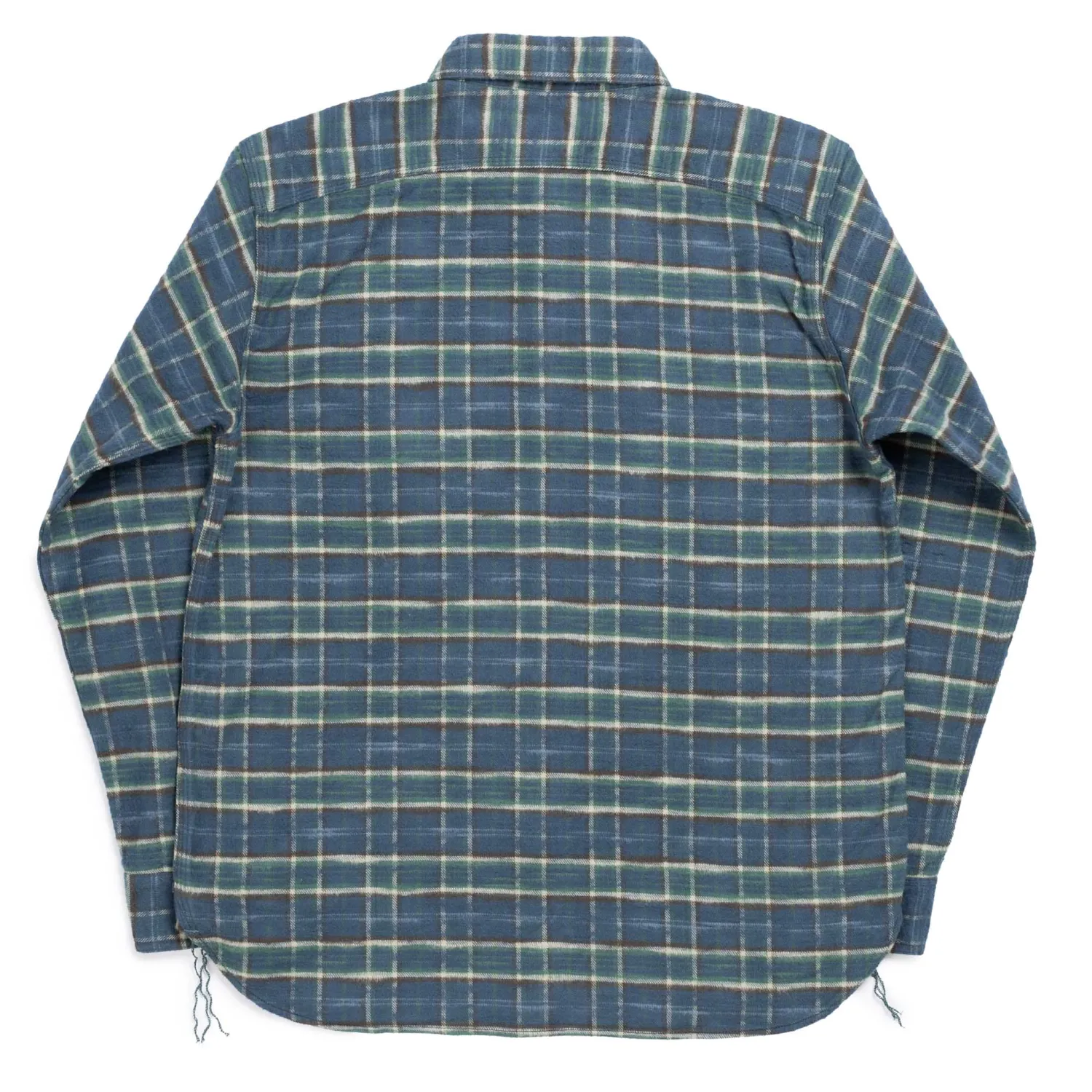 Pherrow's Shirts<24W-750 Check Work Shirt Navy