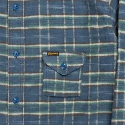 Pherrow's Shirts<24W-750 Check Work Shirt Navy