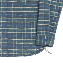 Pherrow's Shirts<24W-750 Check Work Shirt Navy