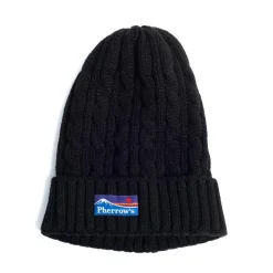 Pherrow's Knitwear<21W-PCKC1-Mt Beanie Black