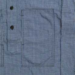 Post Overalls Shirts<Army Shirt Indigo Check
