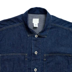 Post Overalls Shirts<Army Shirt Blue Denim