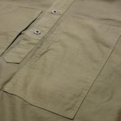 Post Overalls Shirts<Army Shirt Vintage Sateen Olive