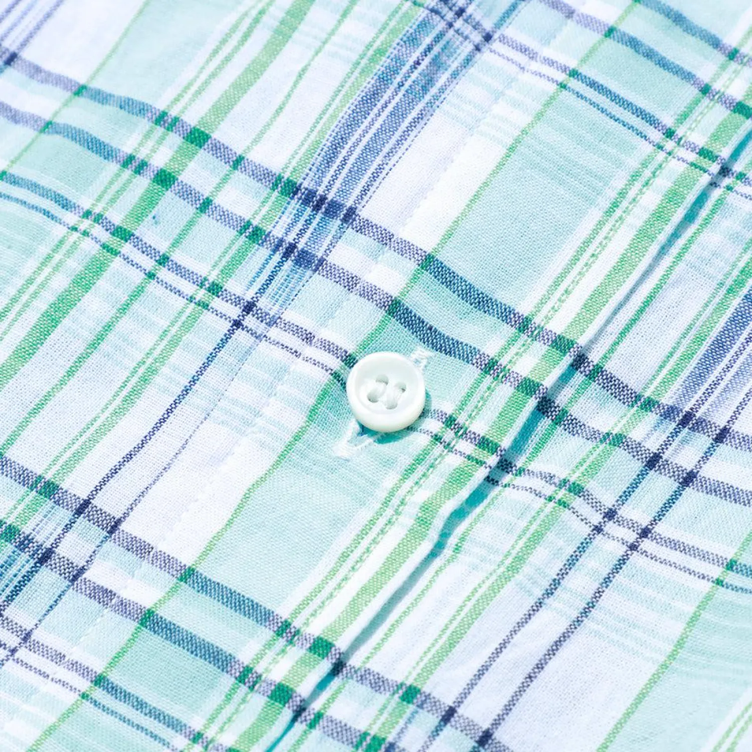 Post Overalls Shirts<BD2 IKAT Madras Shirt Peppermint