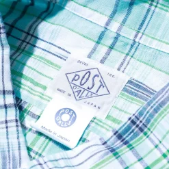 Post Overalls Shirts<BD2 IKAT Madras Shirt Peppermint