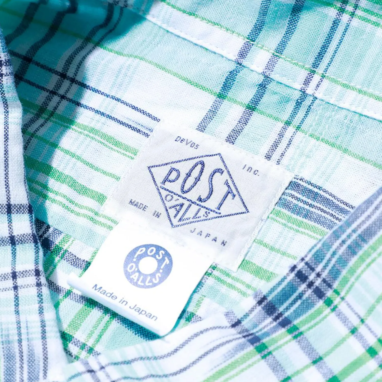 Post Overalls Shirts<BD2 IKAT Madras Shirt Peppermint