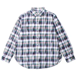 Post Overalls Shirts<BD2 IKAT Madras Shirt Navy