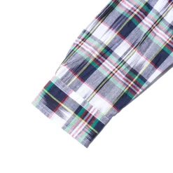 Post Overalls Shirts<BD2 IKAT Madras Shirt Navy