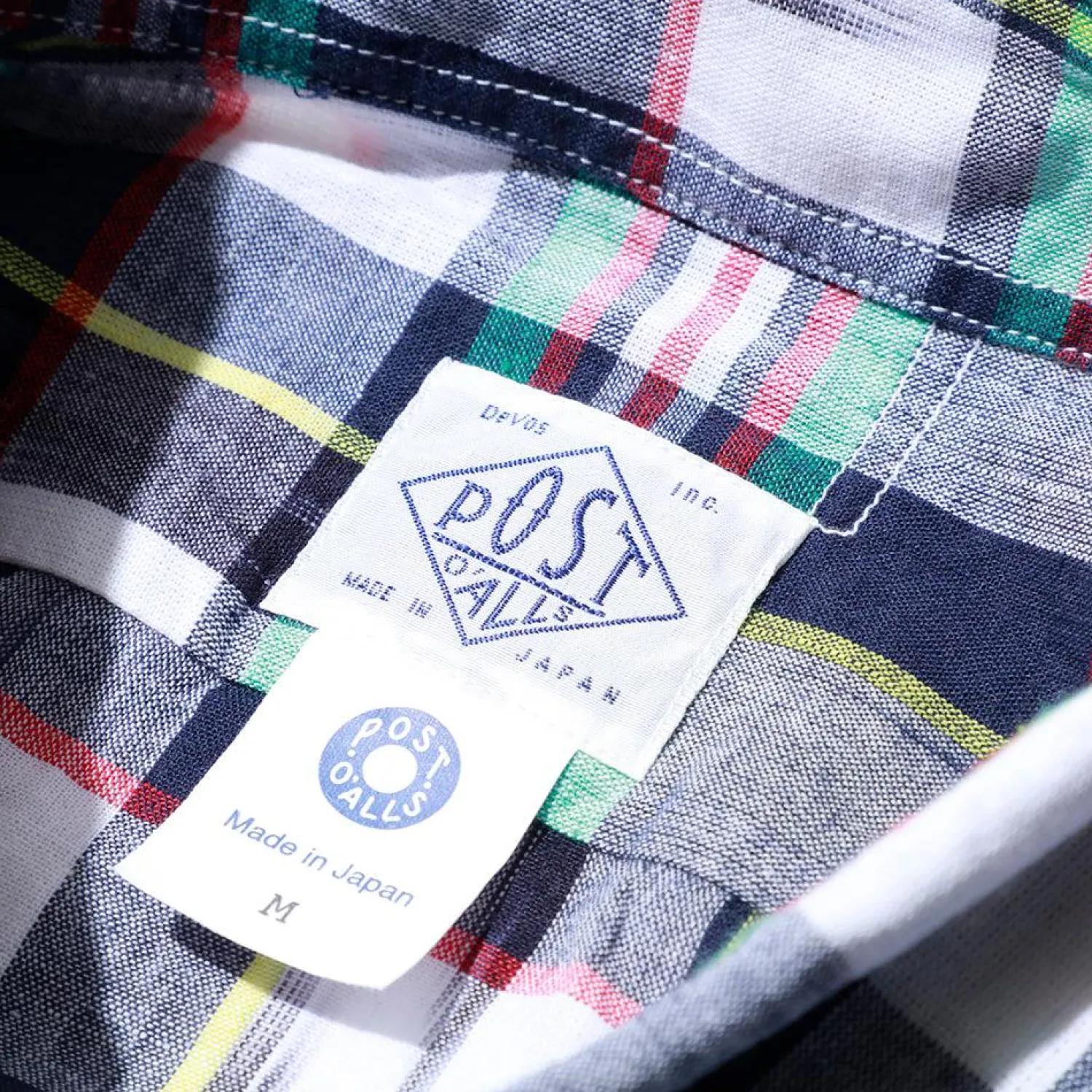 Post Overalls Shirts<BD2 IKAT Madras Shirt Navy