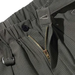 Post Overalls Shorts<E-Z Lax 4 Shorts Seersucker Olive