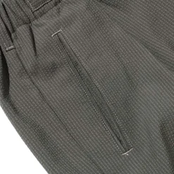 Post Overalls Shorts<E-Z Lax 4 Shorts Seersucker Olive