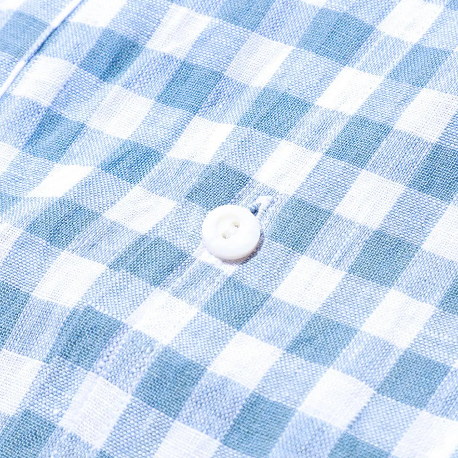 Post Overalls Shirts<Neutra 4 Linen Block Check S/S Shirt Slate Blue