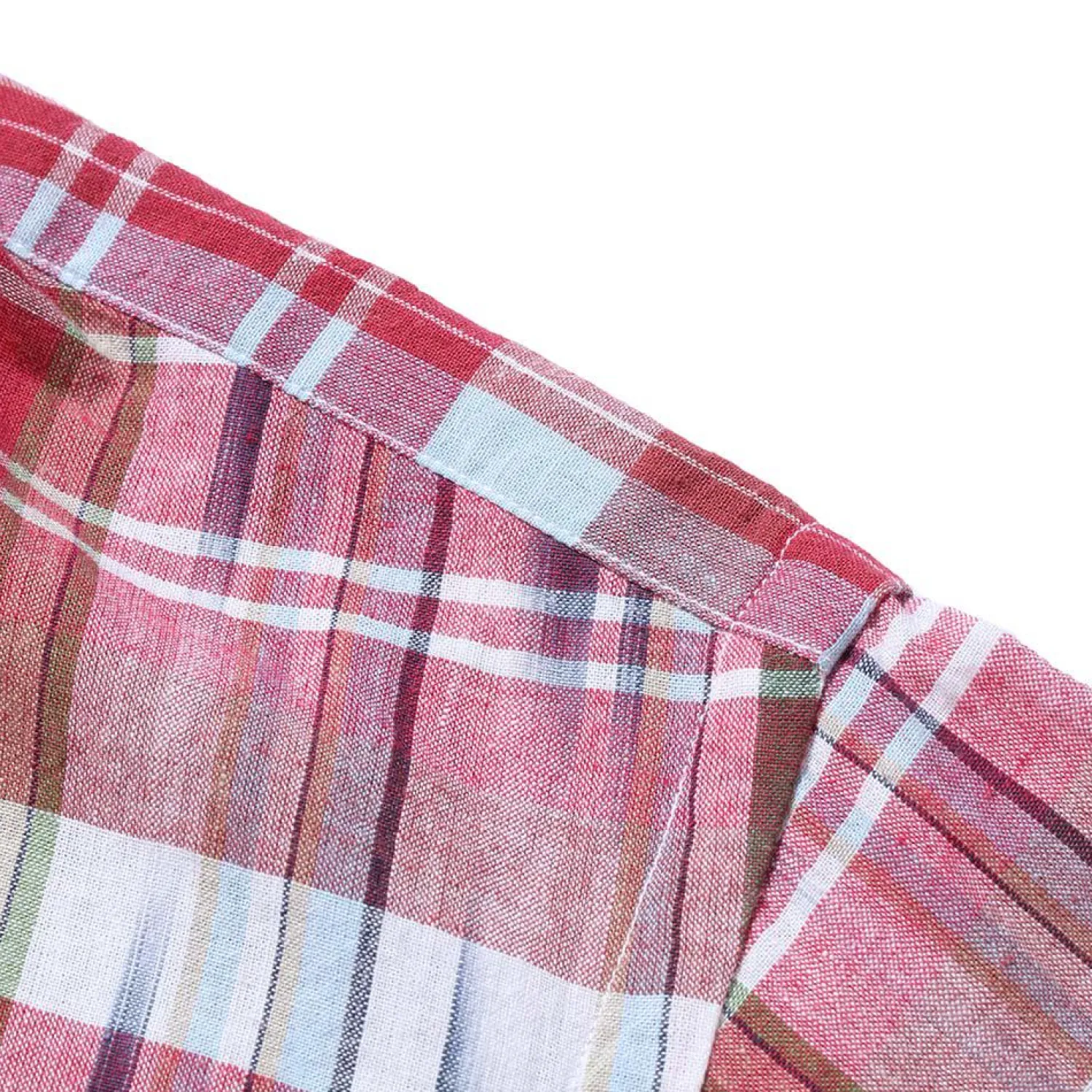 Post Overalls Shirts<Neutra 3 Madras Shirt Red