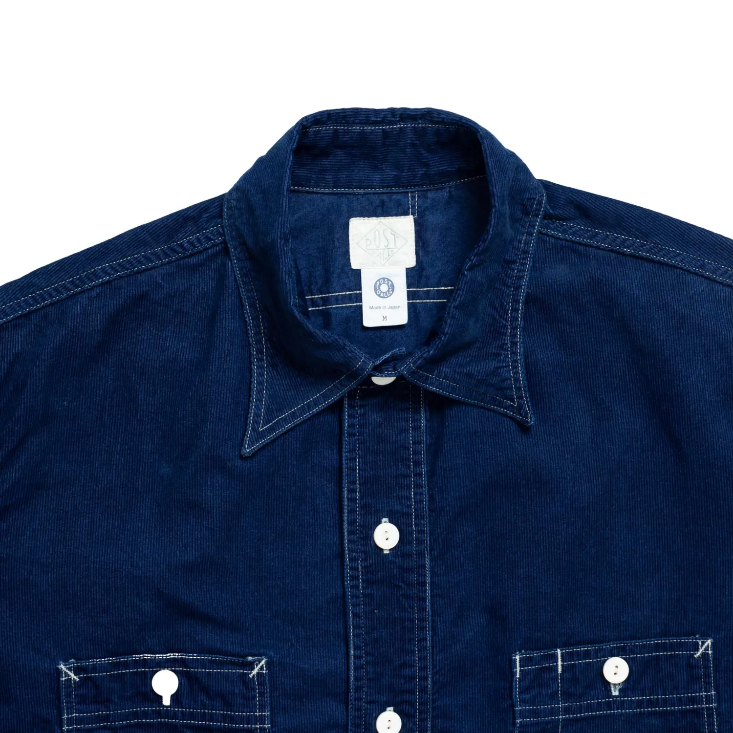 Post Overalls Shirts<No.2 Shirt Cotton Cords Indigo